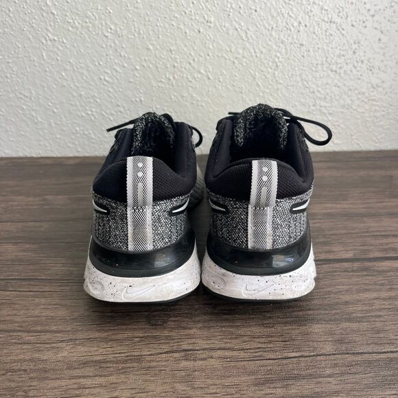Nike React Infinity Run FK 2 Oreo Black White Athletic Running Shoes Womens 6.5 - Picture 4 of 8